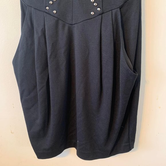 GUESS Studded Tube Strapless Cocktail New Black Dress Sz 2 - Picture 4 of 9